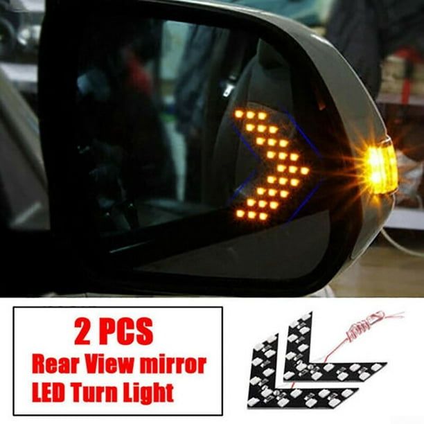 2x Auto Car Side Rear View Mirror 14SMD LED Lamp Turn Signal Light Accessories